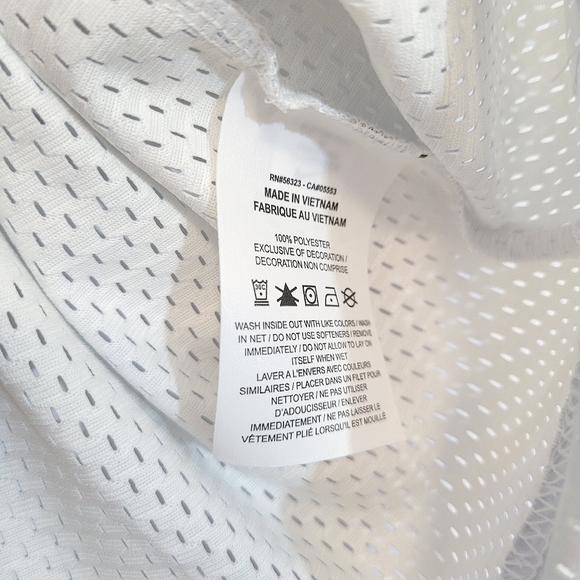 NIKE Sportswear Icon Clash Tie-Dye Short Sleeve Mesh Top w/Drawstring at Waist - Picture 11 of 12